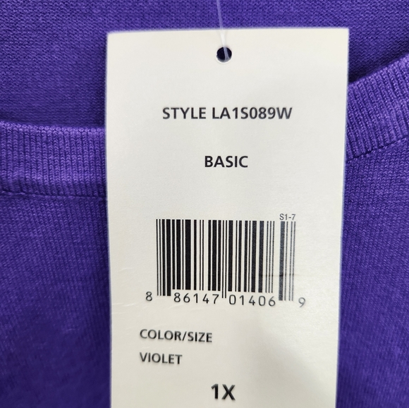 NWT Laura Ashley Plus Size Violet Sleeveless Top - Picture 8 of 8